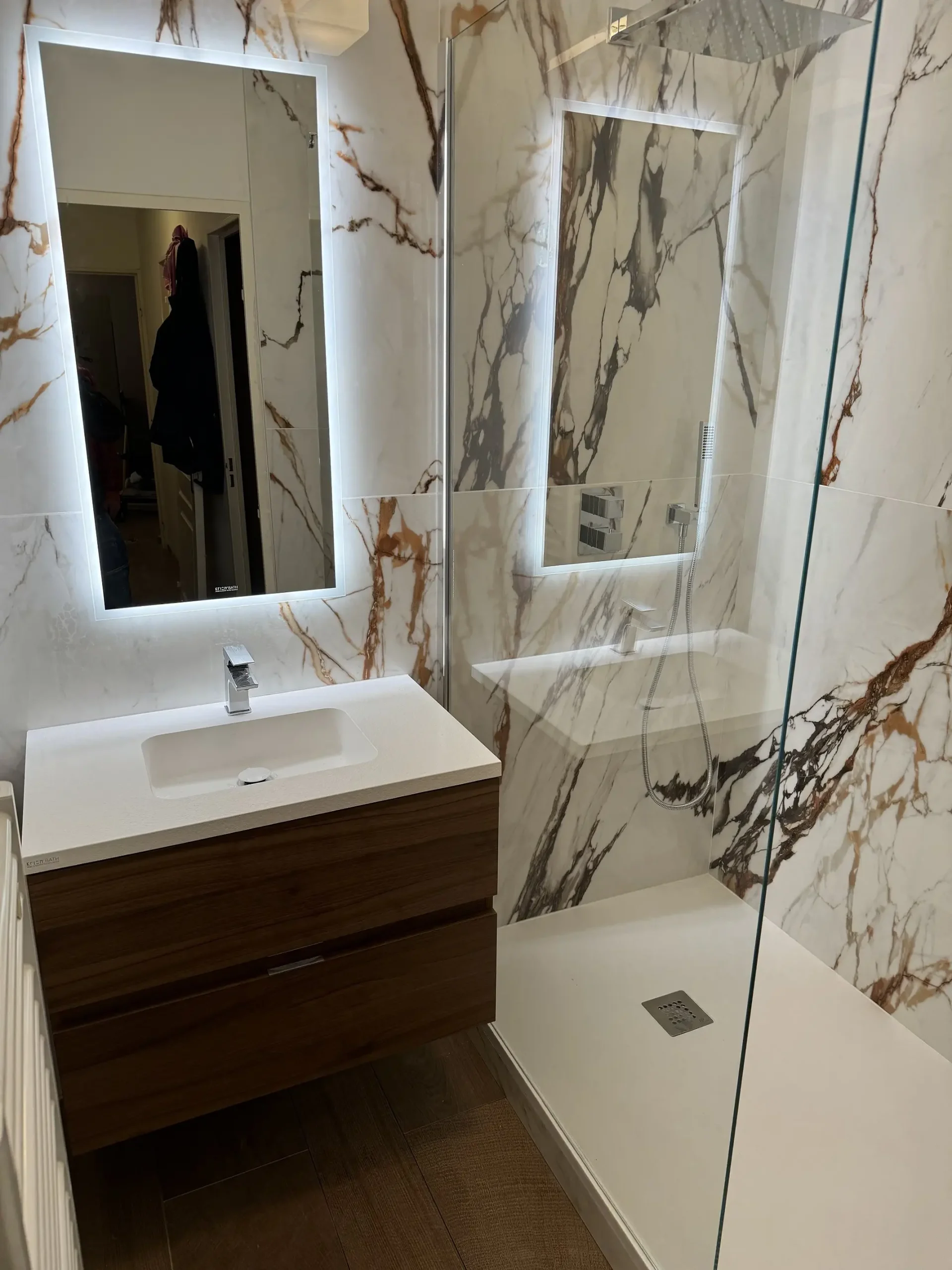 Pose de carrelage grand format à LYON